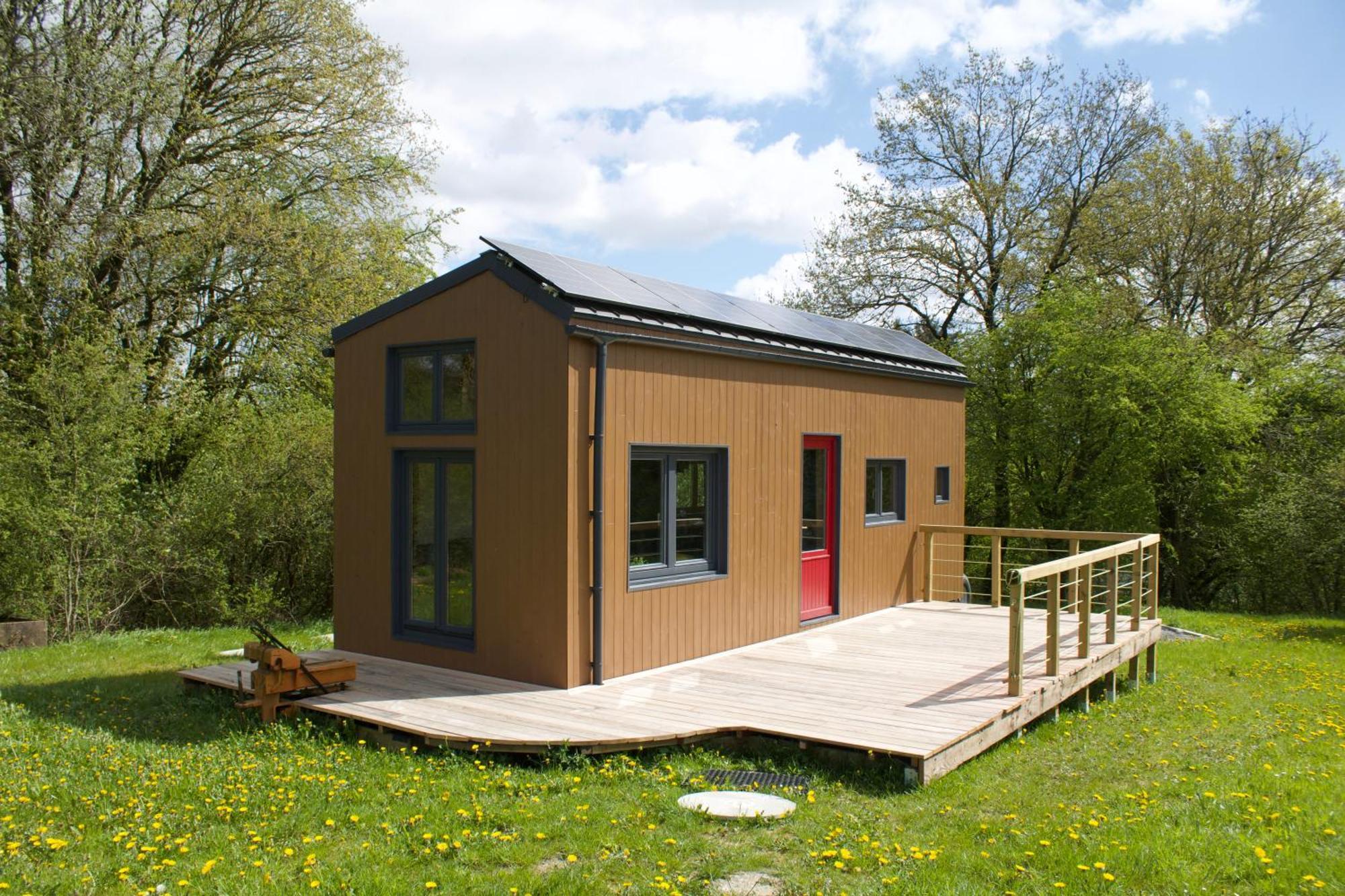 Tiny House Les Jours Heureux Sejour Nature Pres De Dinant Et Des Lacs De L Eau D Heure Villers-le-Gambon エクステリア 写真